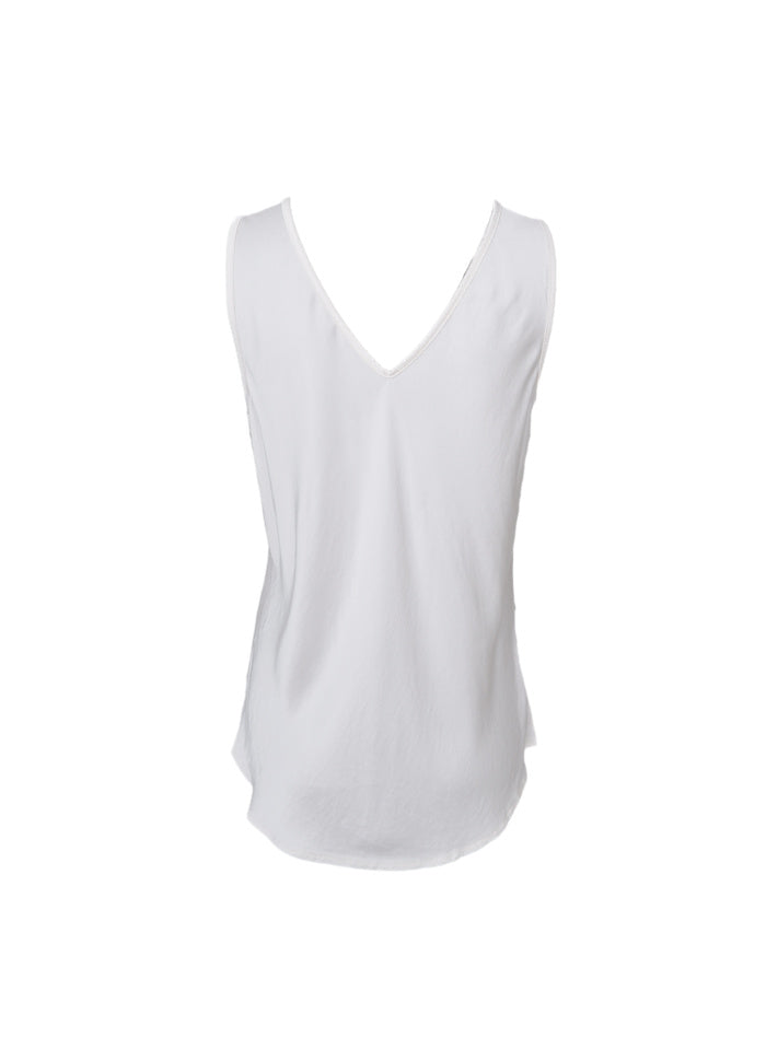Black Colour - Mabel Double N-neck Top - Off White