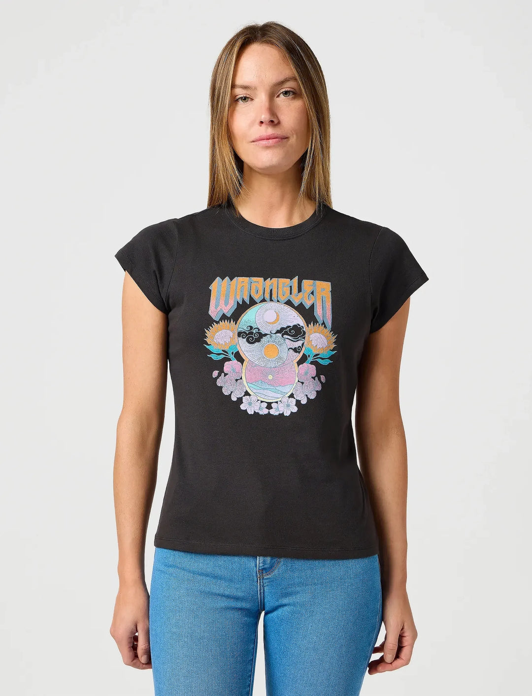 Wrangler - Shrunken Band Tee - Faded Black