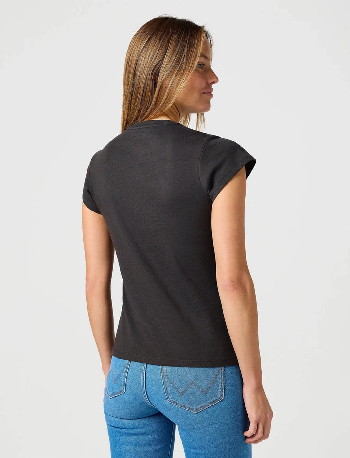 Wrangler - Shrunken Band Tee - Faded Black