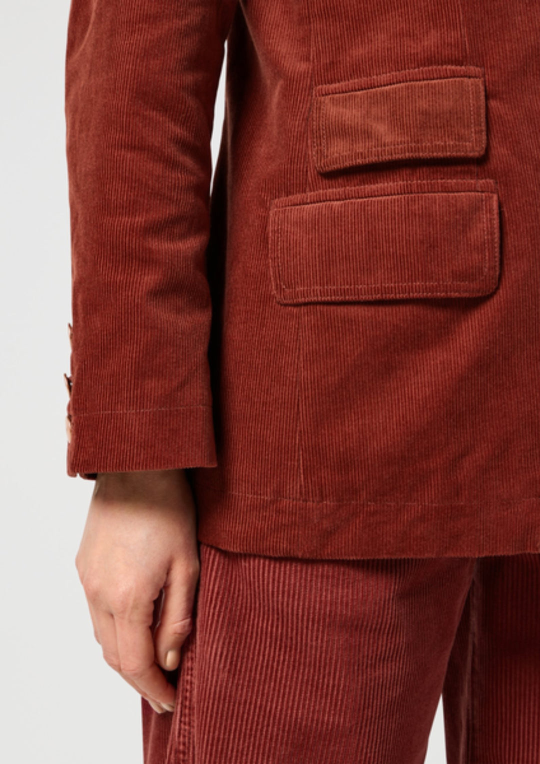 Wrangler - Blazer Jakke Madder Brown - Rus/Copper