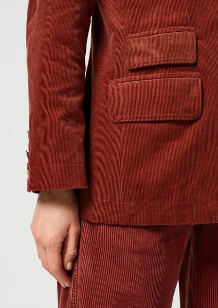 Wrangler - Blazer Jakke Madder Brown - Rus/Copper
