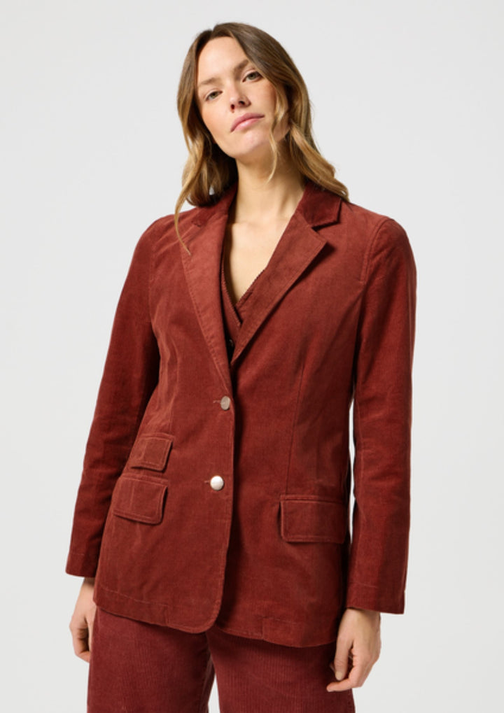 Wrangler - Blazer Jakke Madder Brown - Rus/Copper