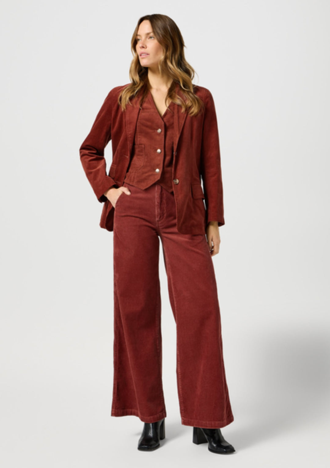 Wrangler - Blazer Jakke Madder Brown - Rus/Copper