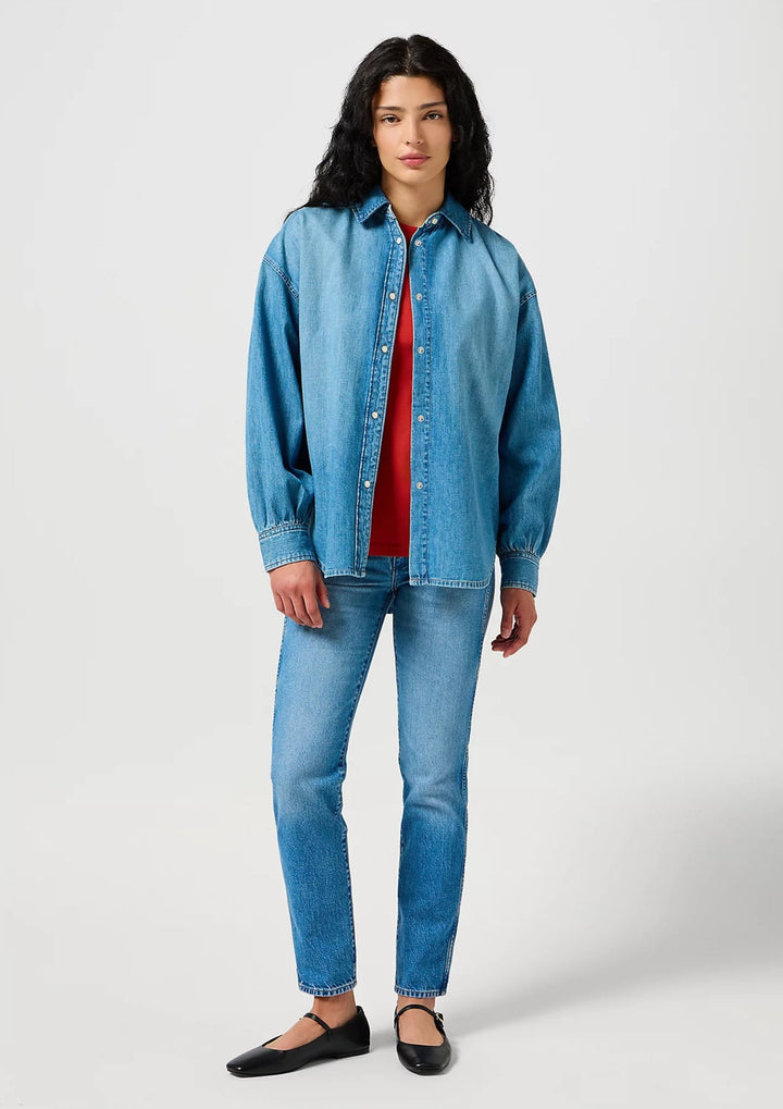 Wrangler - Cool Girl Bluse - Natural Whiskers