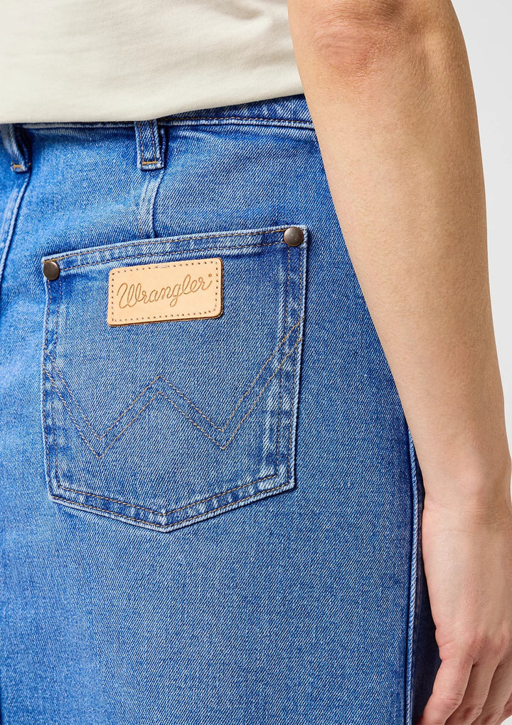Wrangler - Denim Maxi Nederdel Once Loved - Blue