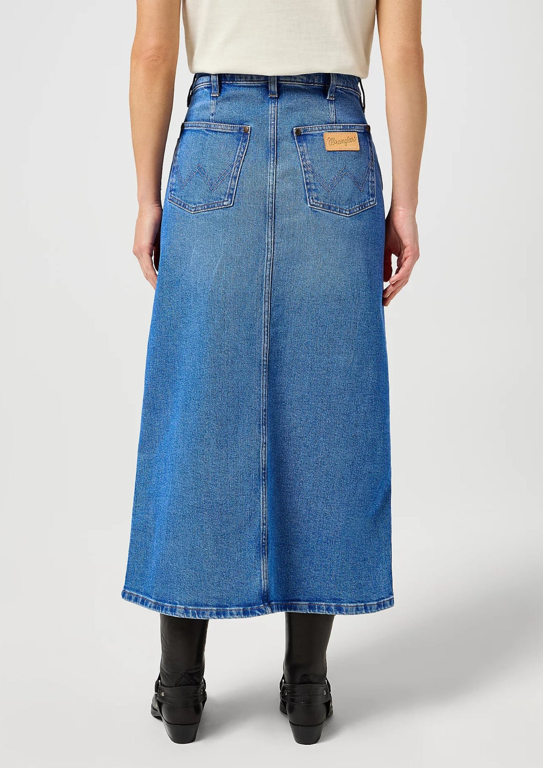 Wrangler - Denim Maxi Nederdel Once Loved - Blue