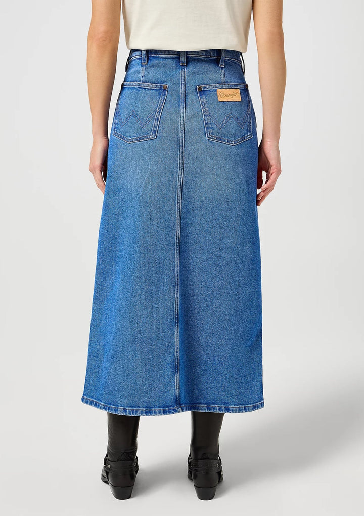 Wrangler - Denim Maxi Nederdel Once Loved - Blue
