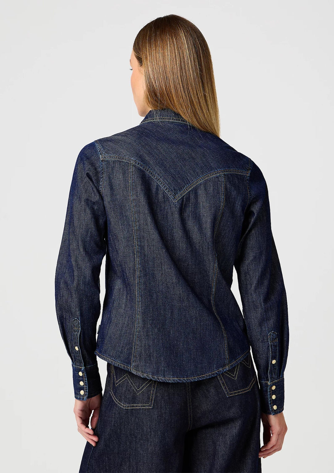 Wrangler - Exag Yoke Skjorte - Saddle