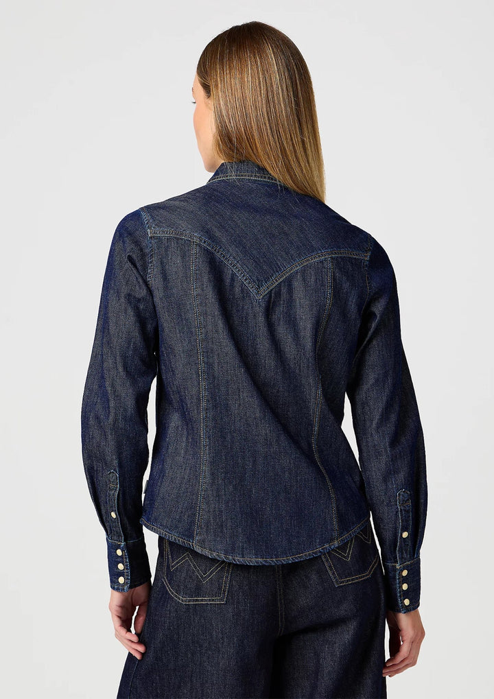 Wrangler - Exag Yoke Skjorte - Saddle
