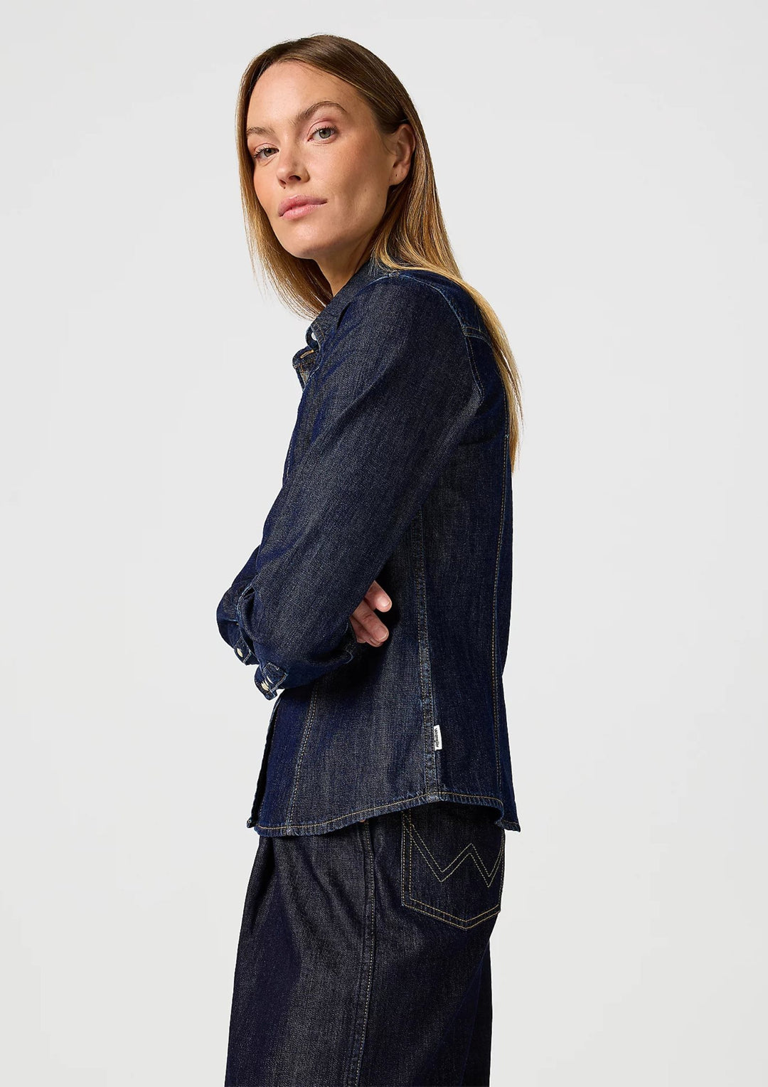Wrangler - Exag Yoke Skjorte - Saddle