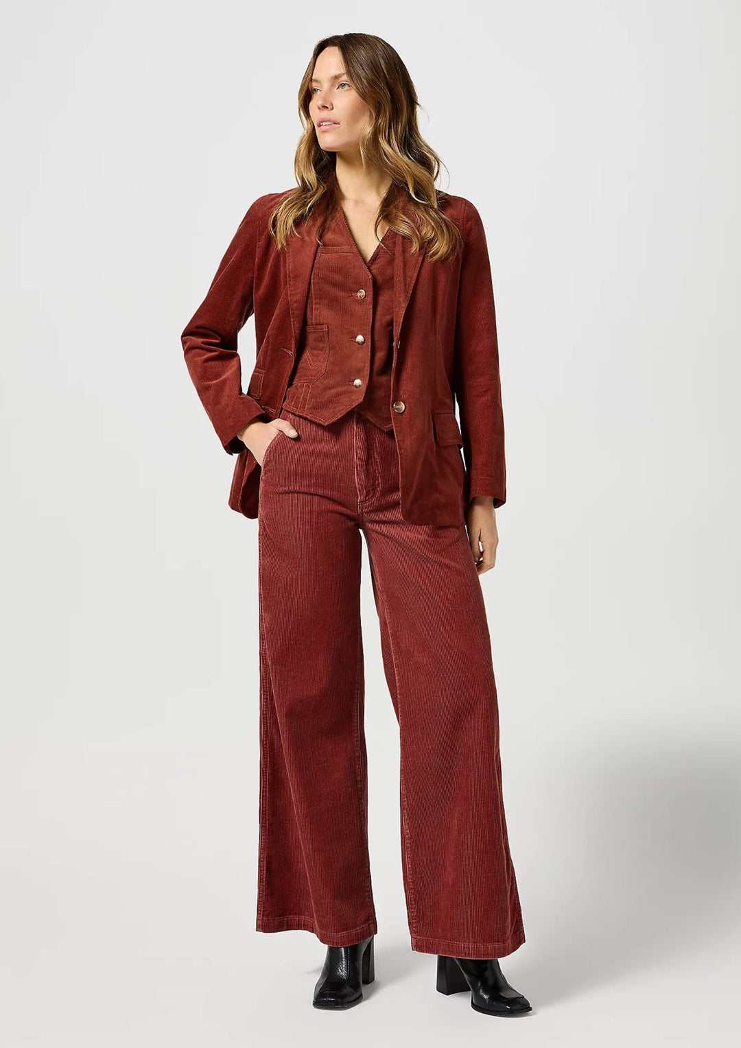 Wrangler - Femme Vest Madder Brown - Rus/Copper
