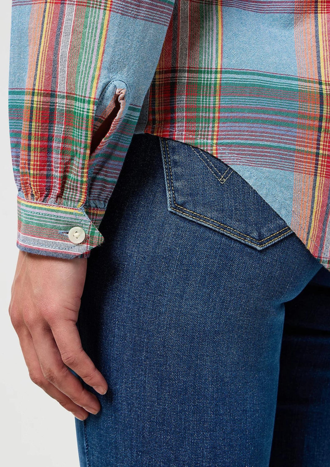 Wrangler - Femme Western Skjorte - Indigo