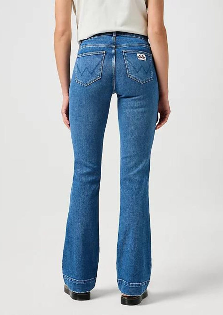 Wrangler - Flare Jeans -Raven