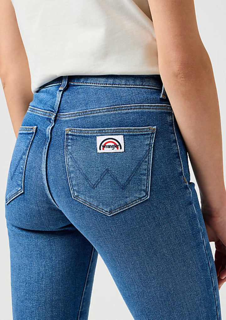 Wrangler - Flare Jeans -Raven