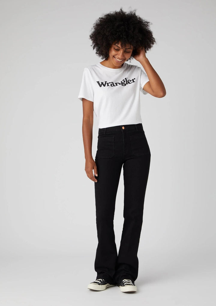 Wrangler - Flare Jeans - Retro Black