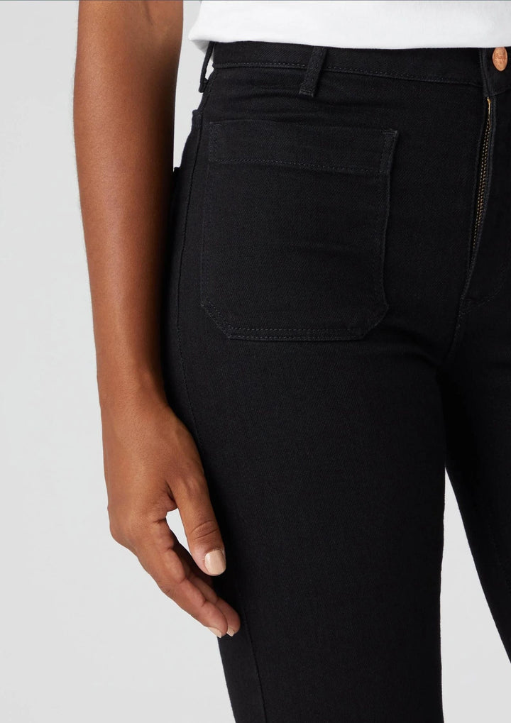 Wrangler - Flare Jeans - Retro Black
