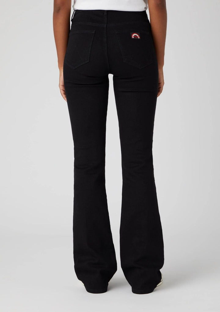 Wrangler - Flare Jeans - Retro Black