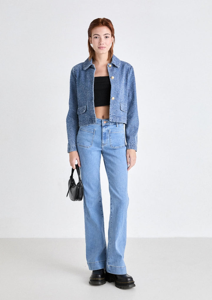 Wrangler - Flare Jeans - Velvet Sky