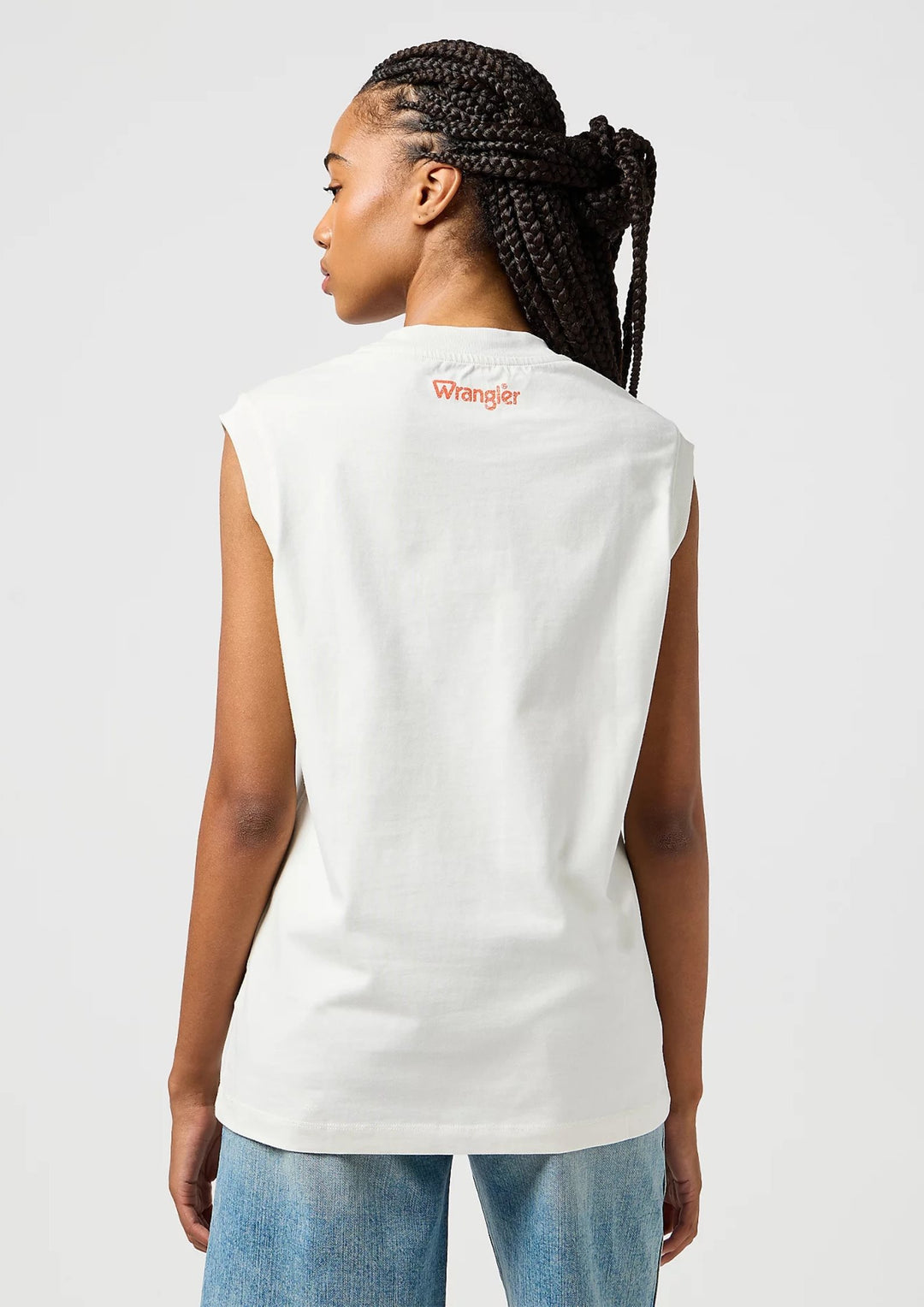 Wrangler - Graphic Muscle Tank - Vintage White