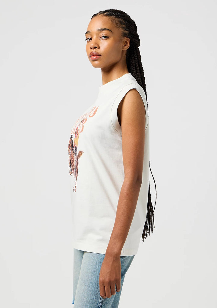 Wrangler - Graphic Muscle Tank - Vintage White