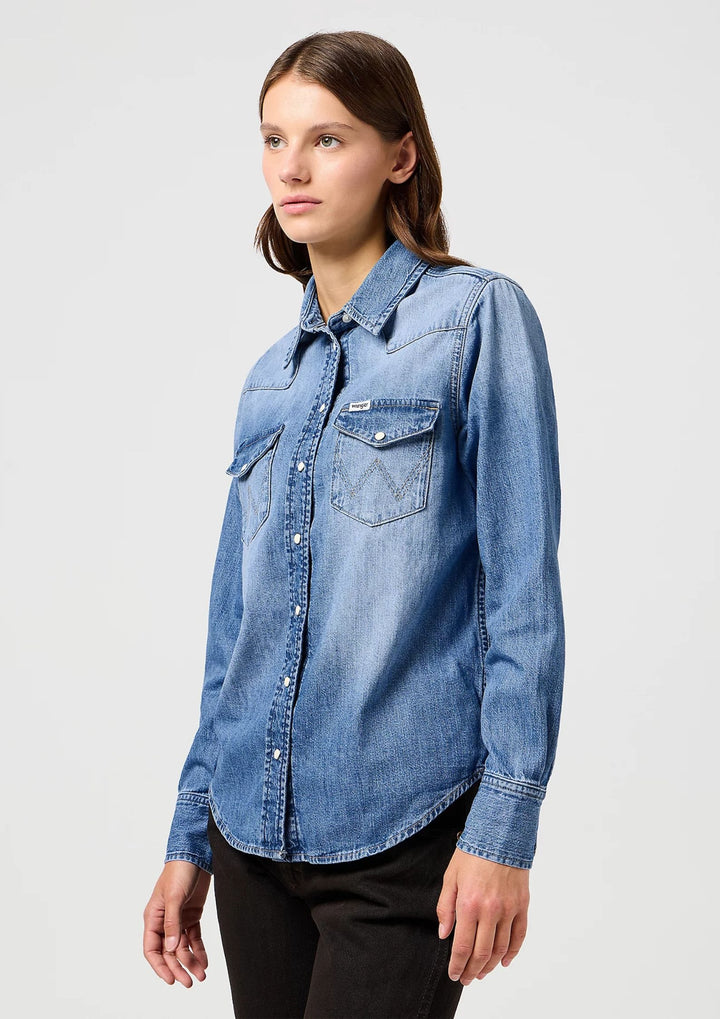 Wrangler - Heritage Shirt - Blue Melon Wash