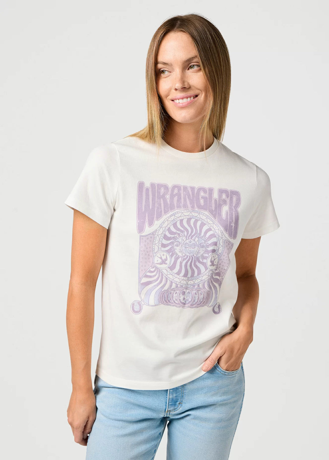 Wrangler - regular tee - worn white