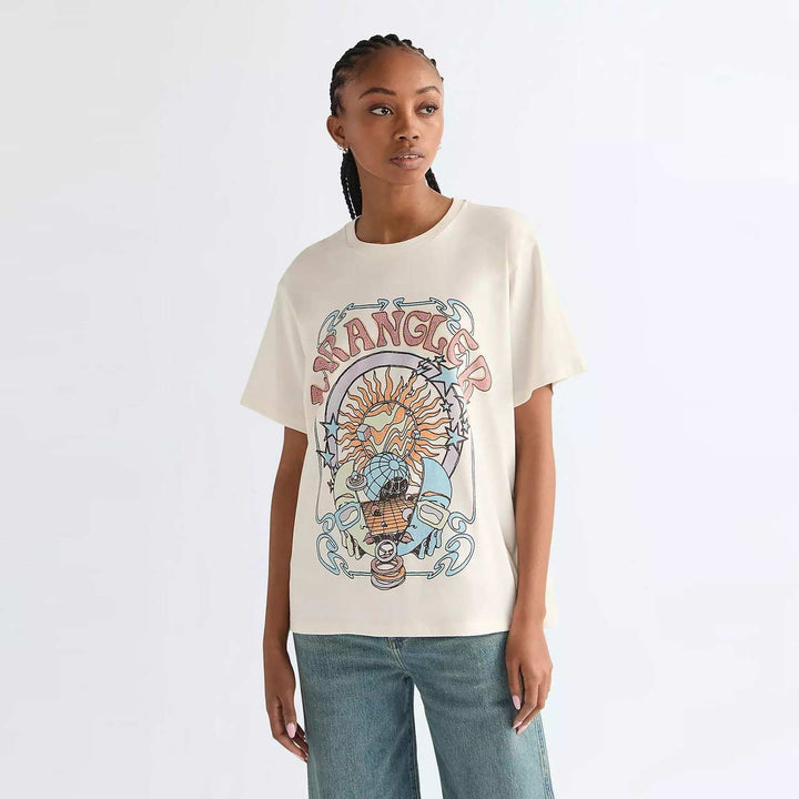 Wrangler - Girlfriend t-shirt - worn white