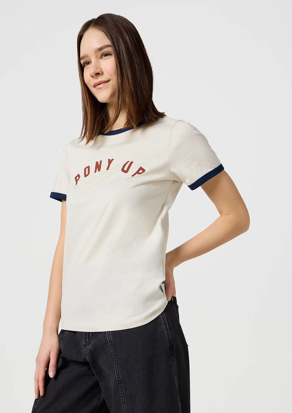 Wrangler - Ringer T-shirt - Vintage White