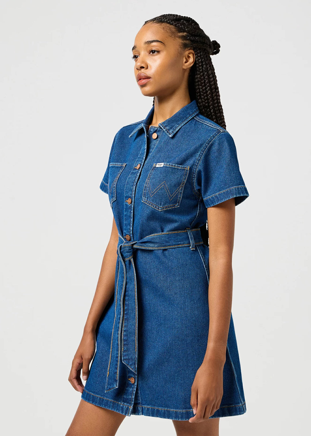 Wrangler - seamed short sleeve dress