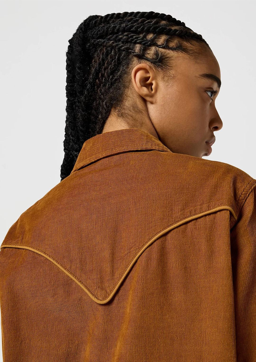 Wrangler - Western Cord Skjorte - Monks Robe