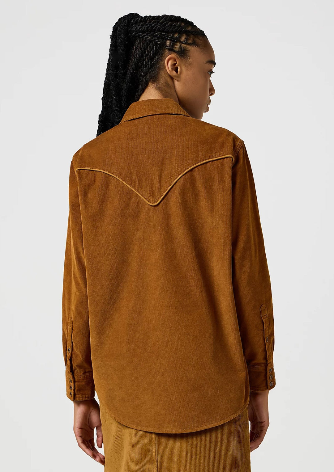 Wrangler - Western Cord Skjorte - Monks Robe