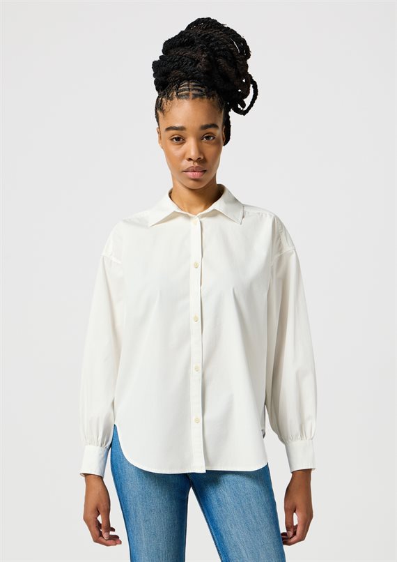 Wrangler - Cool Girl Skjorte - Worn White