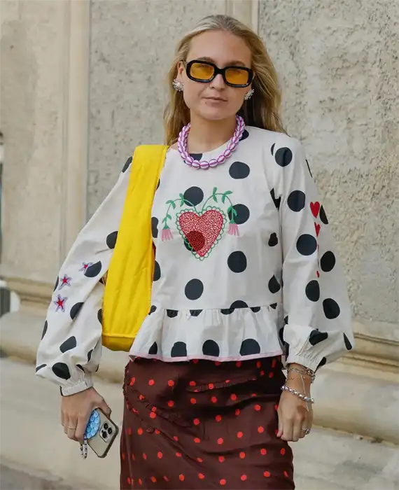 Sissel Edelbo - Diana Top - Black Dot