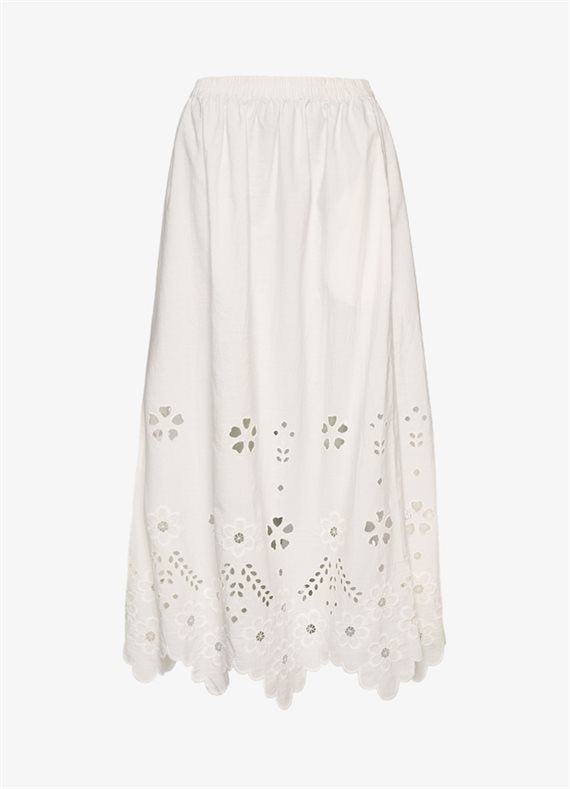 Sissel Edelbo - Trine Nederdel - White Cutwork - Onesize