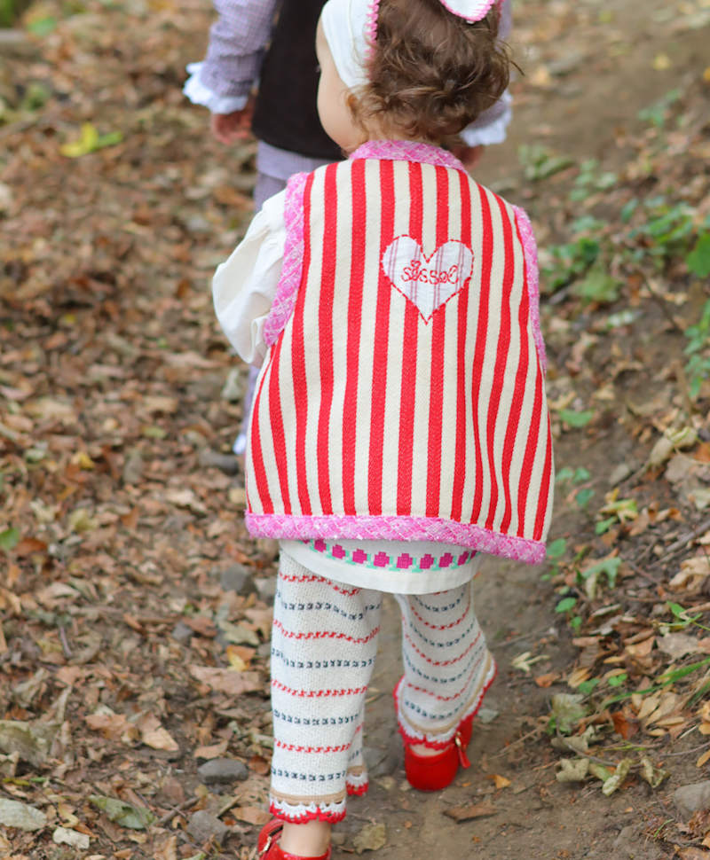 Sissel Edelbo - Como Mini Vest - Red Stripes