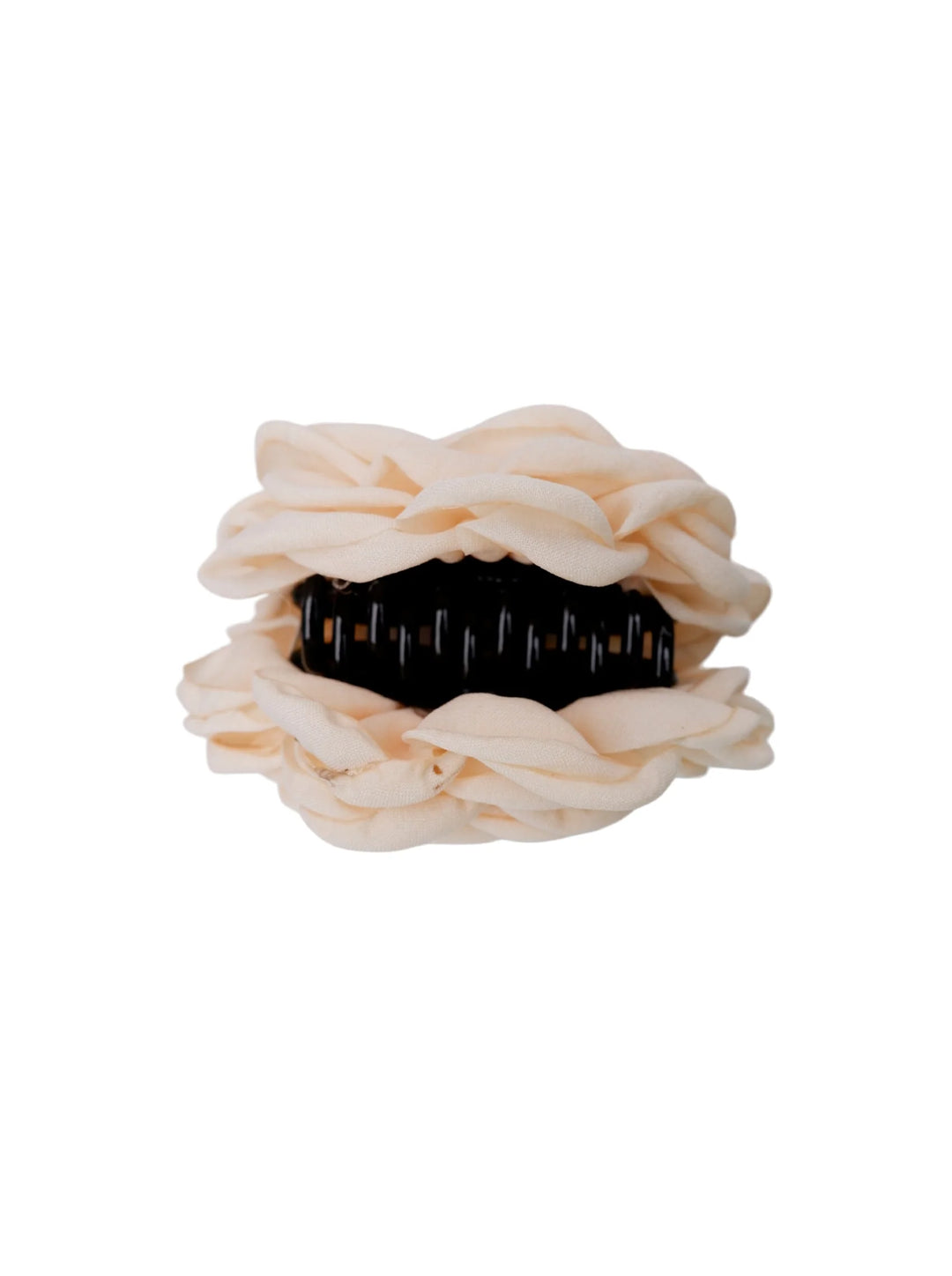 Black Colour - Villa Mega Flower - Hair Claw - Cream