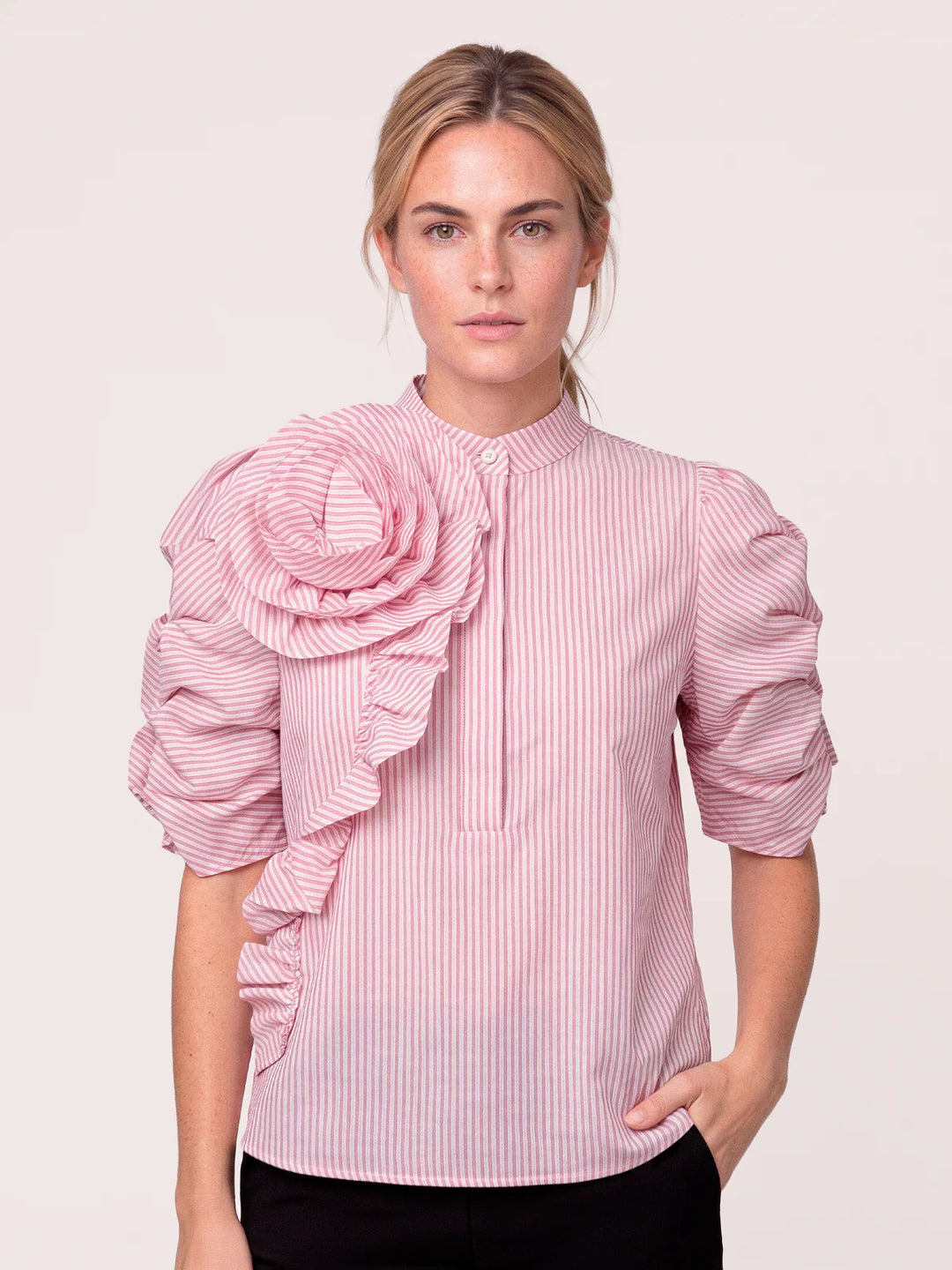 Gossia - Zabina Blouse - Pink Stripes