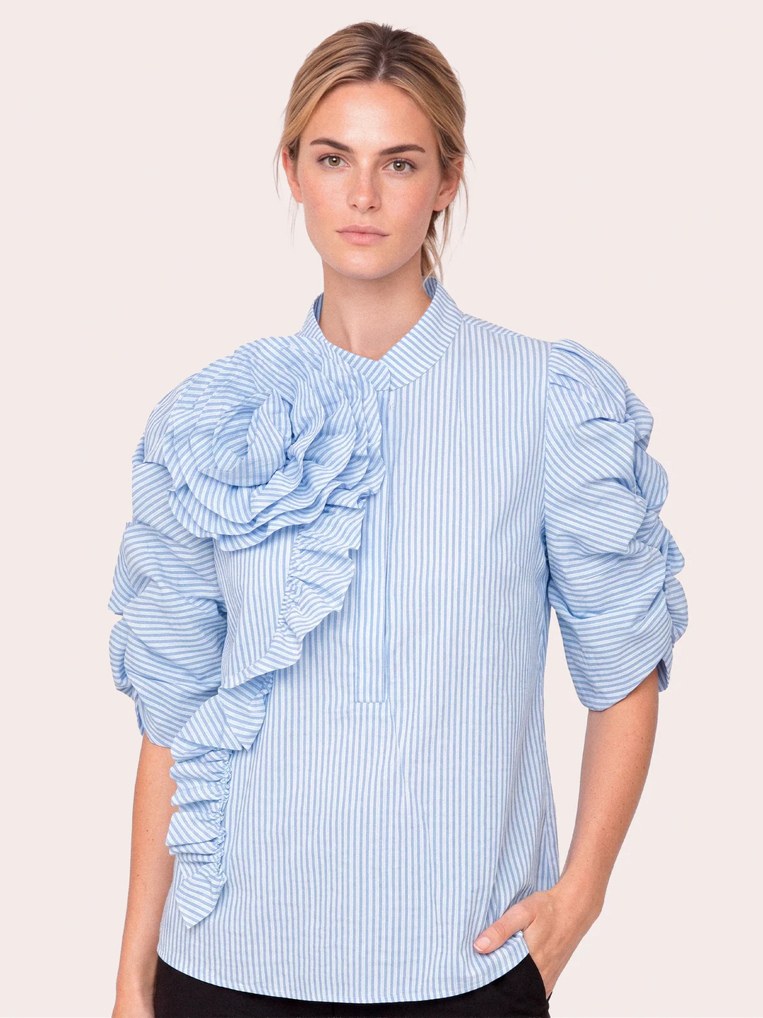 Gossia - Zabina Blouse - Blue Stripes