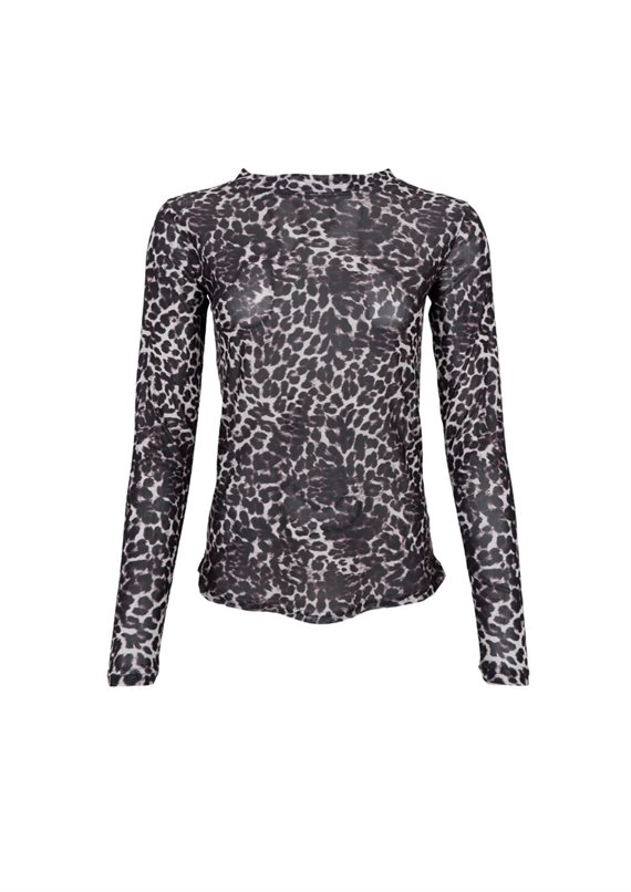 Black Colour - BCAnnie Mesh Bluse - Grey Leo