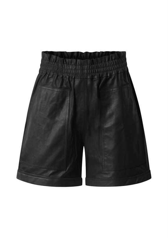 Depeche - HannaDE Shorts - Læder - Black