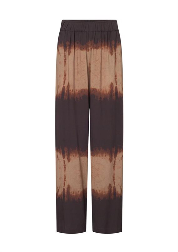 Depeche - KiaDE Loose Full Length Bukser - Brown Printed