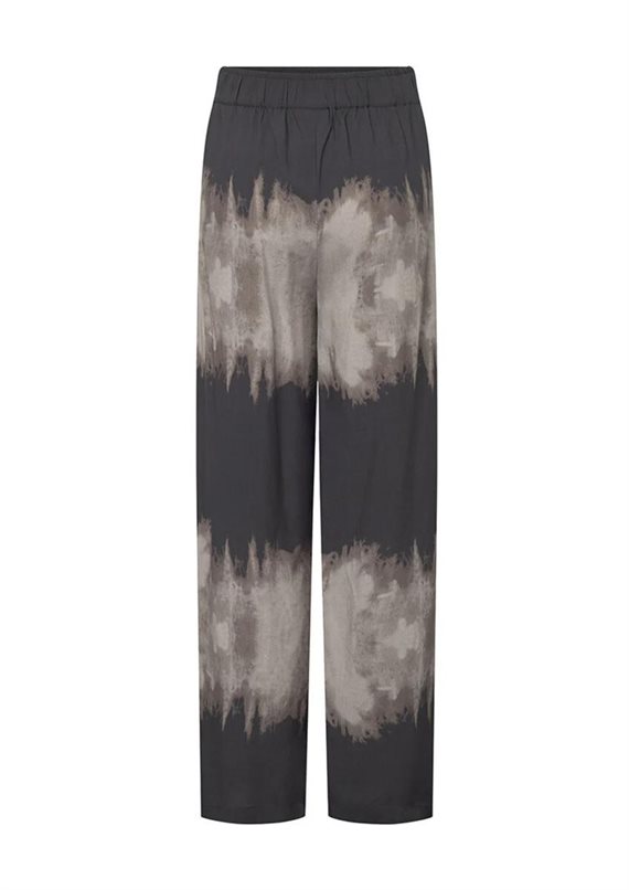 Depeche - KiaDE Loose Full Length Bukser - Grey Printed