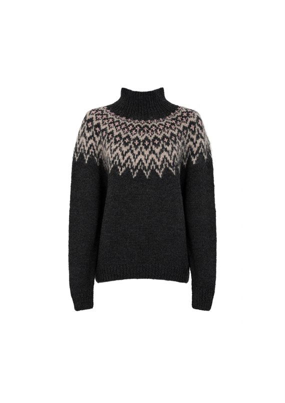 Fuza Wool - Che Che Sweater High Neck - Coal