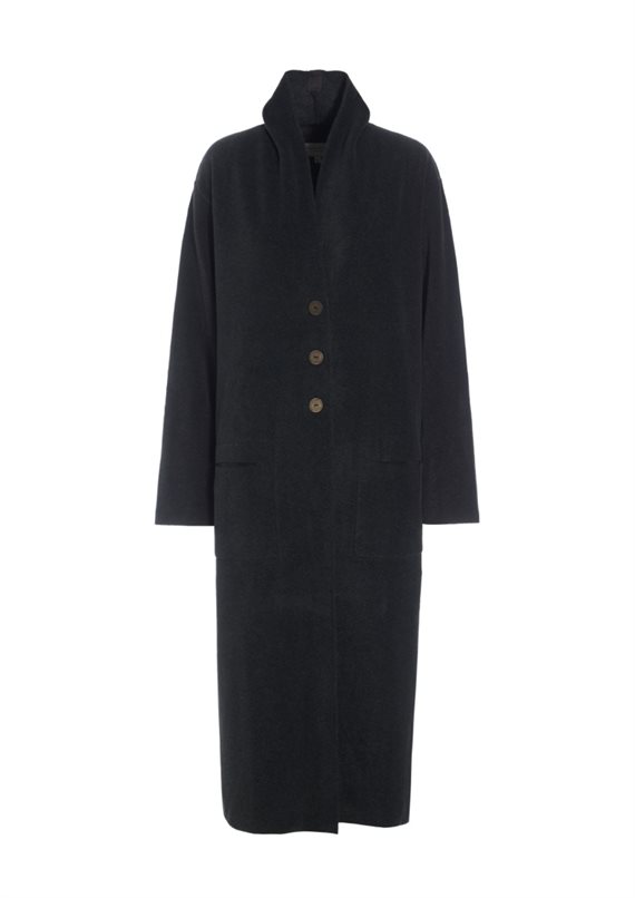 Henriette Copenhagen - Fleece - Cardigan - Soft Black