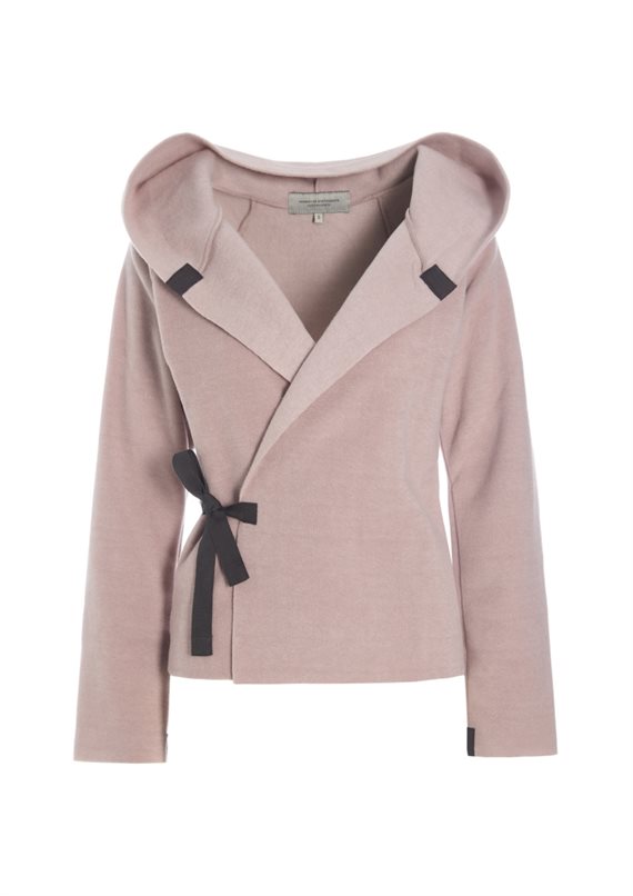 Henriette Copenhagen - Fleece - Slå-om Bluse - Nude