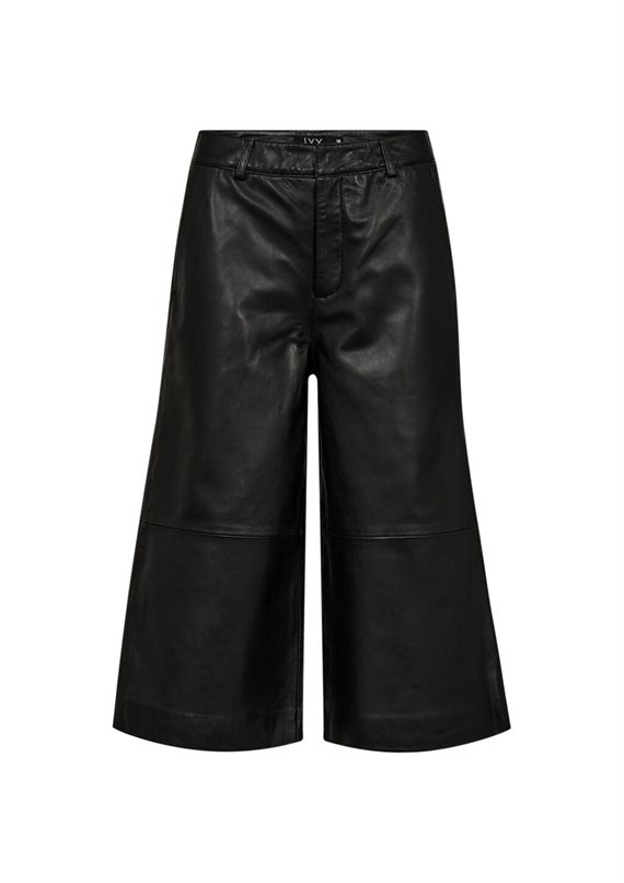 Ivy - Augusta French - Leather Culotte - Black