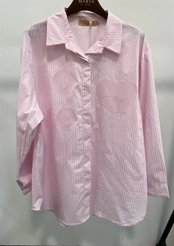 Marta - Canelle shirt - Pink - Onesize