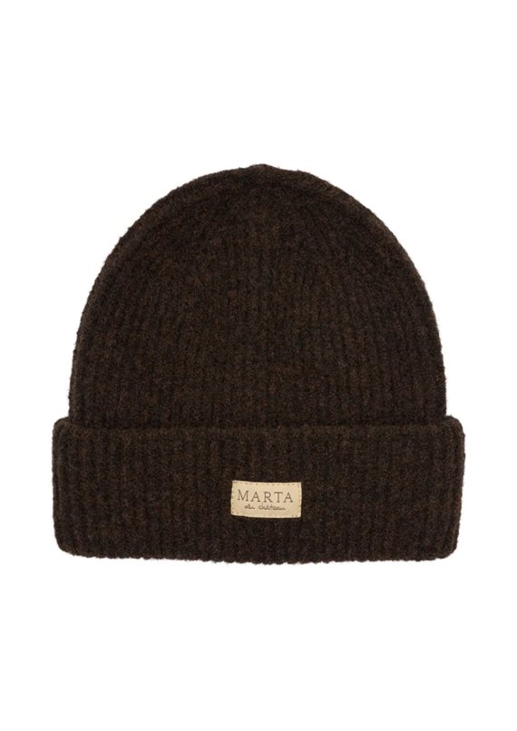 Marta - Rib Beanie Hue - Brown - Onesize