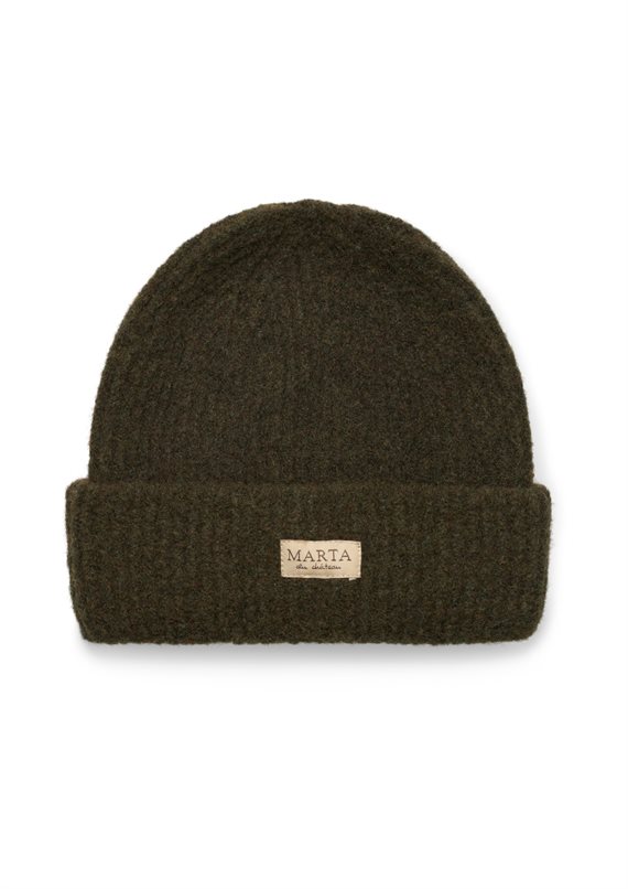 Marta - Rib Beanie Hue - Military - Onesize