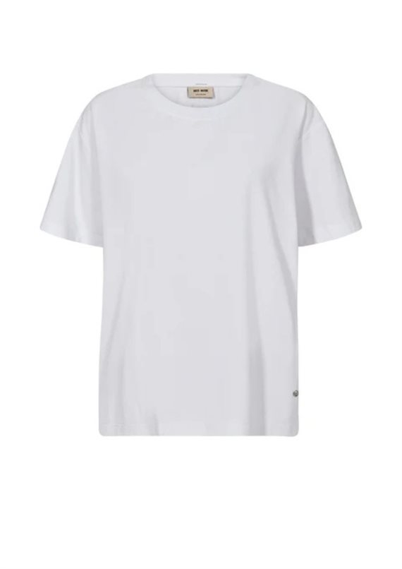 Mos Mosh - Dala O-SS - Basic T-shirt - White